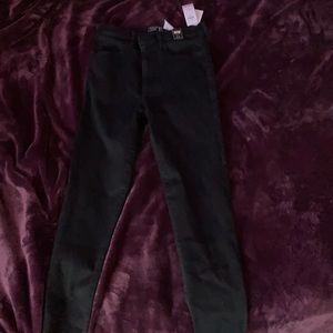High rise skinny jeans
